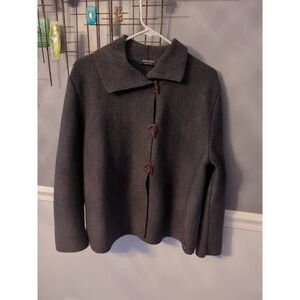 Saint James France 1889 Wool Gray Toggle Cardigan Sweater France